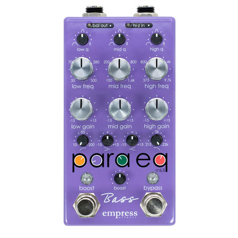 ギター Empress Effects ParaEQ w/Boost Bass ParaEq – Empress Effects Inc.