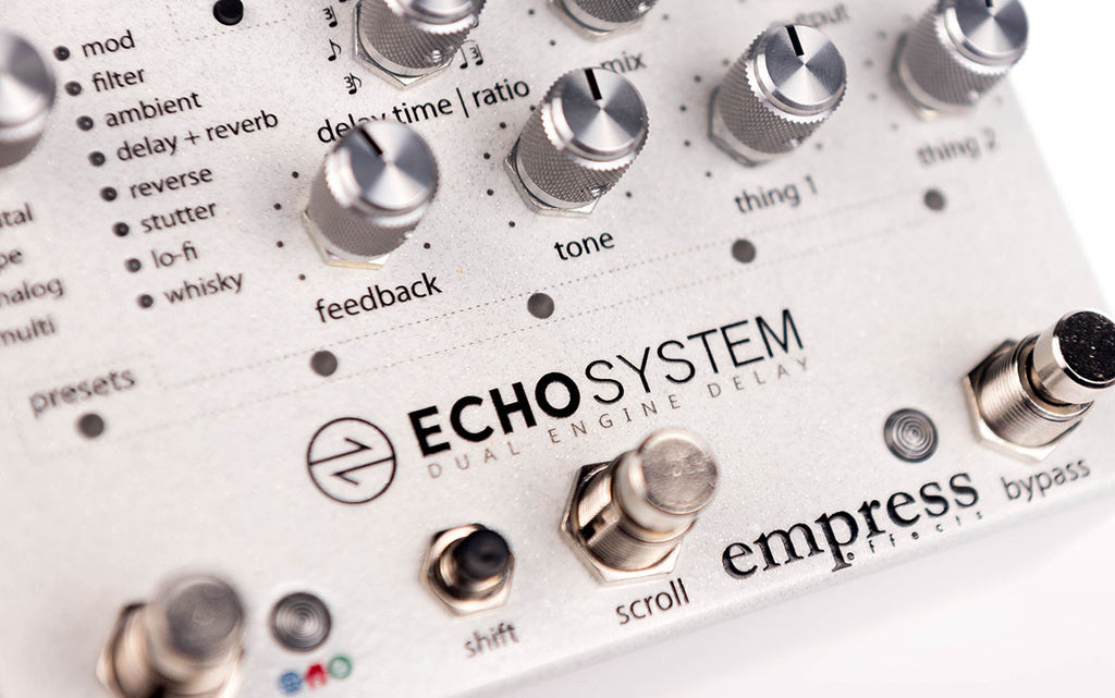 Echosystem - Dual Engine Multi-Mode Delay Pedal – Empress Effects Inc.